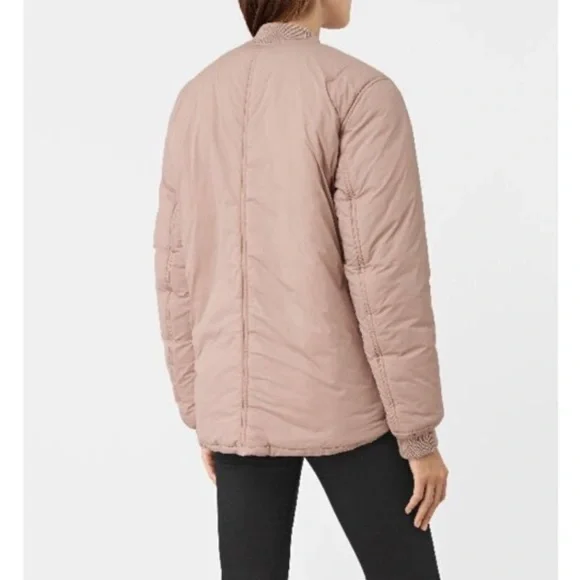 All Saints Tyne Dusty Pink Bomber Size S - Picture 4 of 13